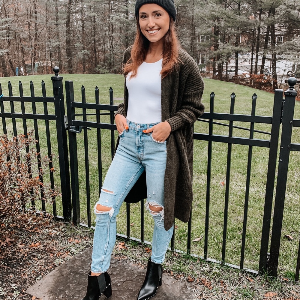 Topshop open front cardigan